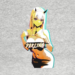 Darling #3 Sea S** and Sun Zero Two Aesthetic Edit T-Shirt